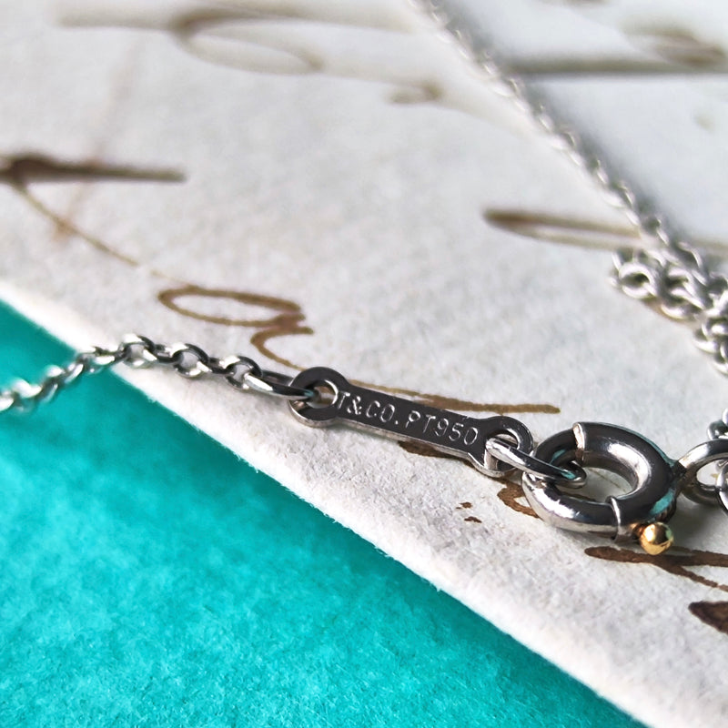 TIFFANY &Co ティファニー ラビングハート ダイヤモンド プラチナ ネックレス
