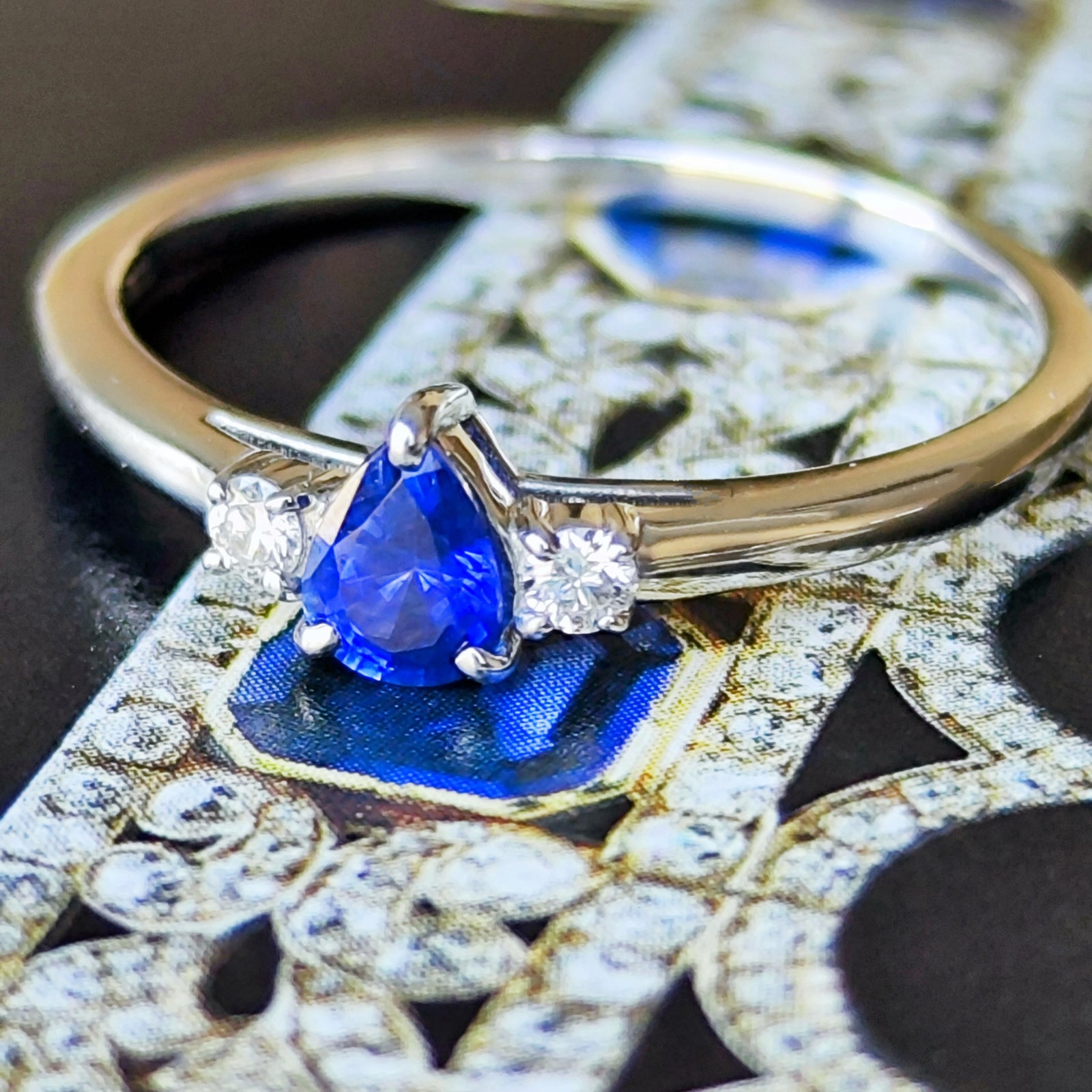 ロイヤルブルー】天然サファイア 天然ダイヤモンド リング – Mico宝飾店