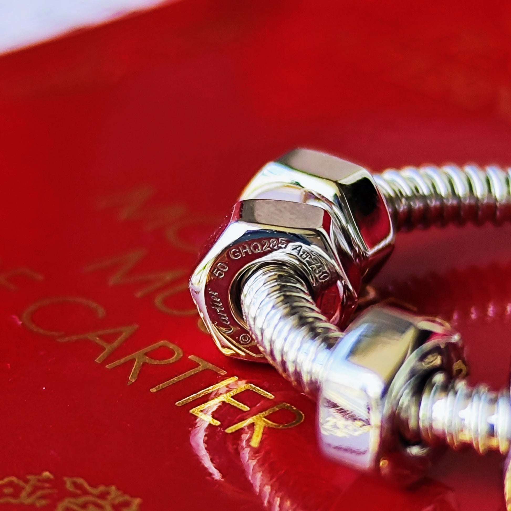 Cartier カルティエ エクル 18金WG 50