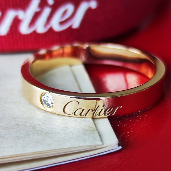 Cartier カルティエ Cドゥ ダイヤモンドリング 18金PG 15号