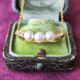 MIKIMOTO ミキモト あこや真珠 天然ダイヤモンド ネックレス