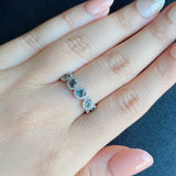 天然アレキサンドライト 0.35ct 天然ダイヤモンド リング