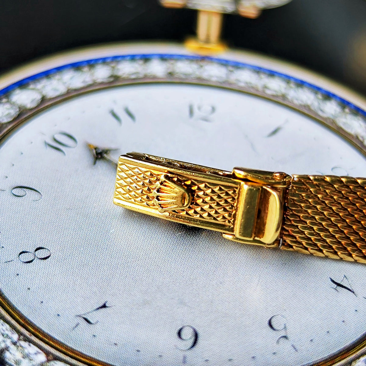 【OH済み】ROLEX ロレックスPRECISION プレシジョン 18金無垢 ダイヤモンド 手巻き腕時計
