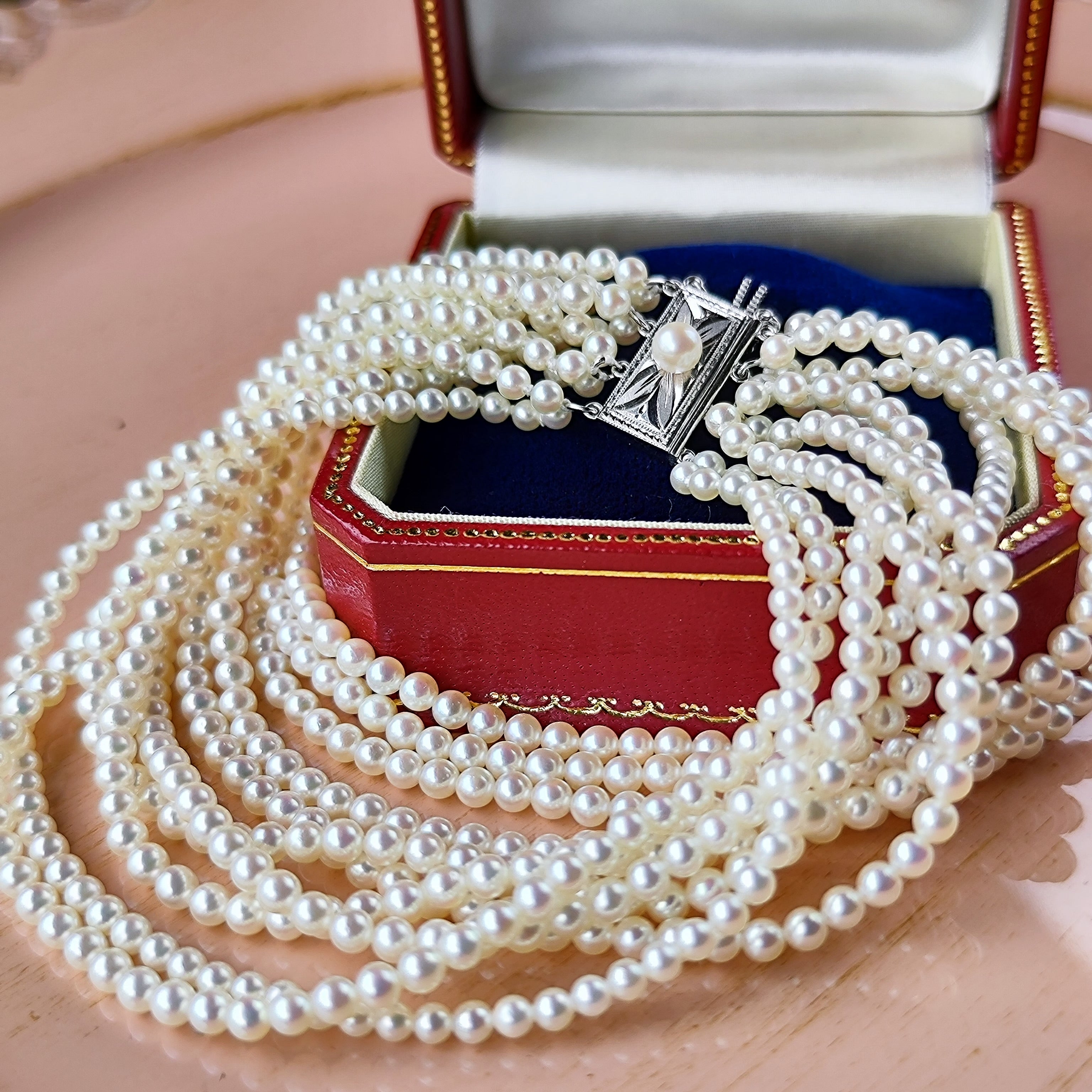 MIKIMOTO ミキモト あこやベビーパール ヴィンテージブレスレット 14金