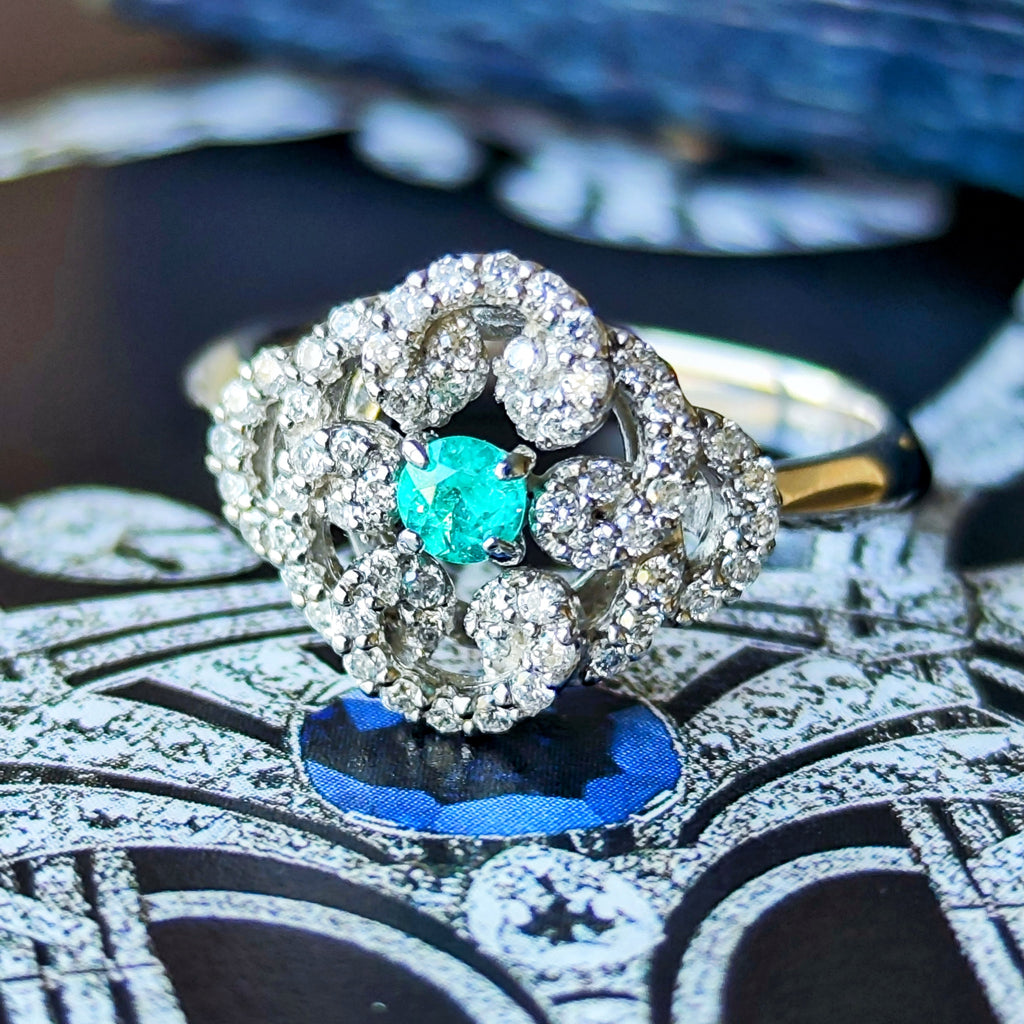 ブラジル産 GIA】天然パライバトルマリン 天然ダイヤモンド リング