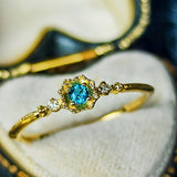 【初期の頃のルース】天然グランディディエライト 天然ダイヤモンド 18金リング