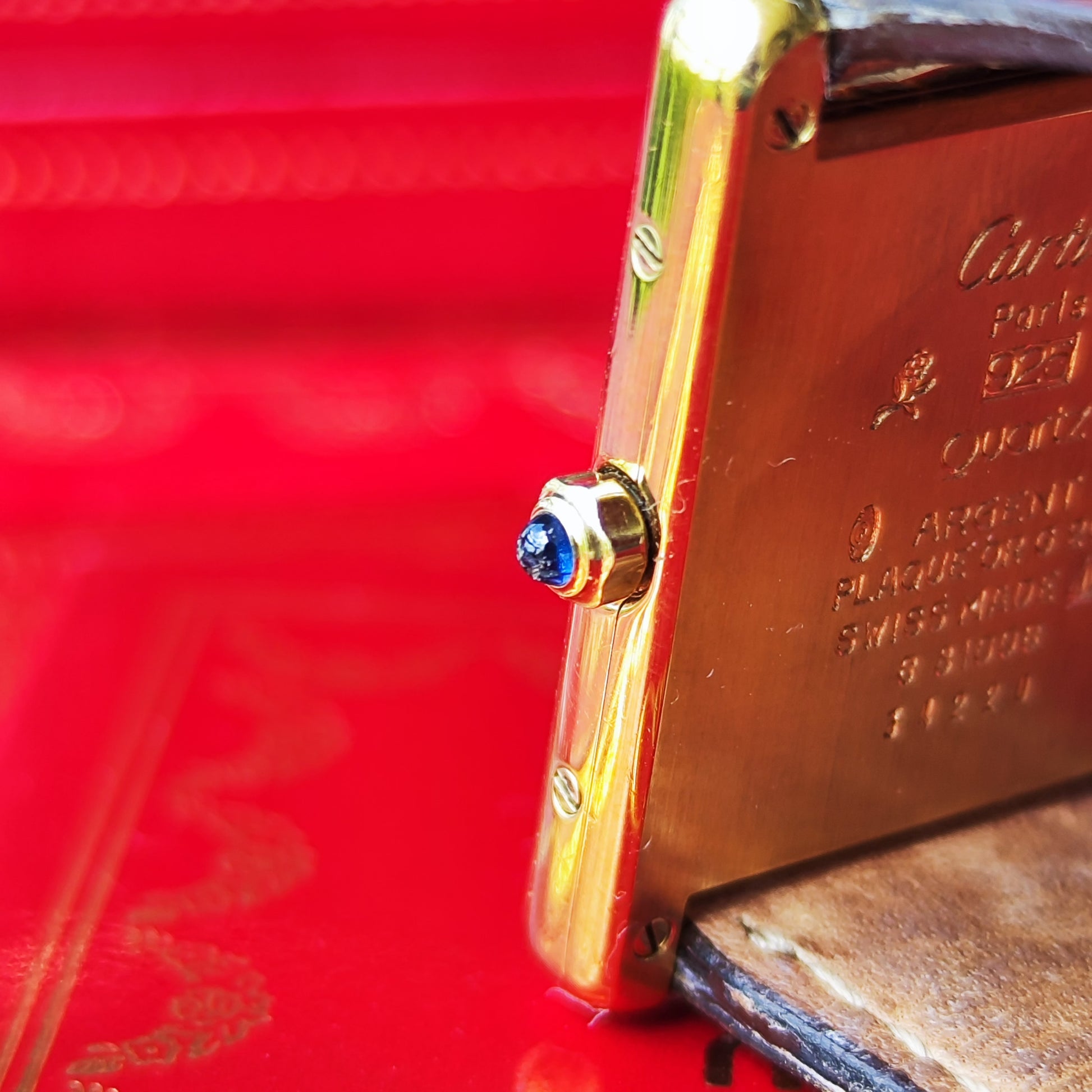 Cartier カルティエ マストタンク LMトリニティミラー文字盤 クォーツ腕時計