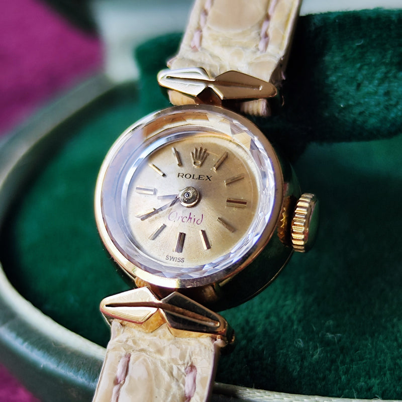 ROLEX ロレックス Orchid オーキッド 18金無垢 手巻き アンティーク腕時計