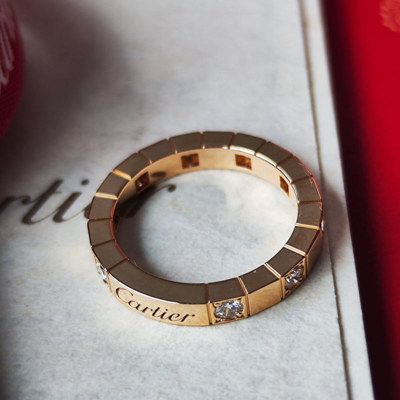 Cartier カルティエ ラニエール ダイヤモンド 18金PG 51号