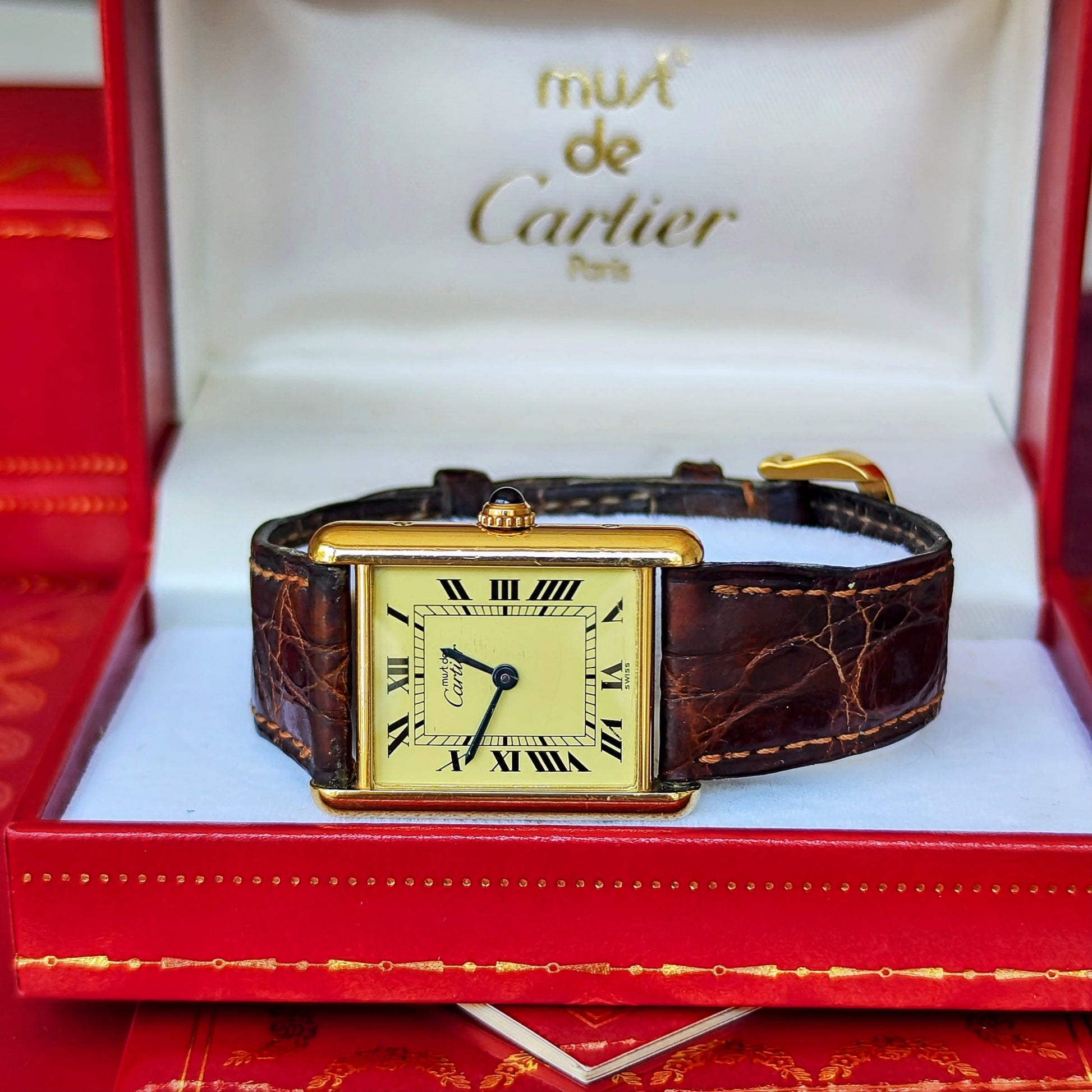 Cartier カルティエ マストタンク LM クォーツ腕時計