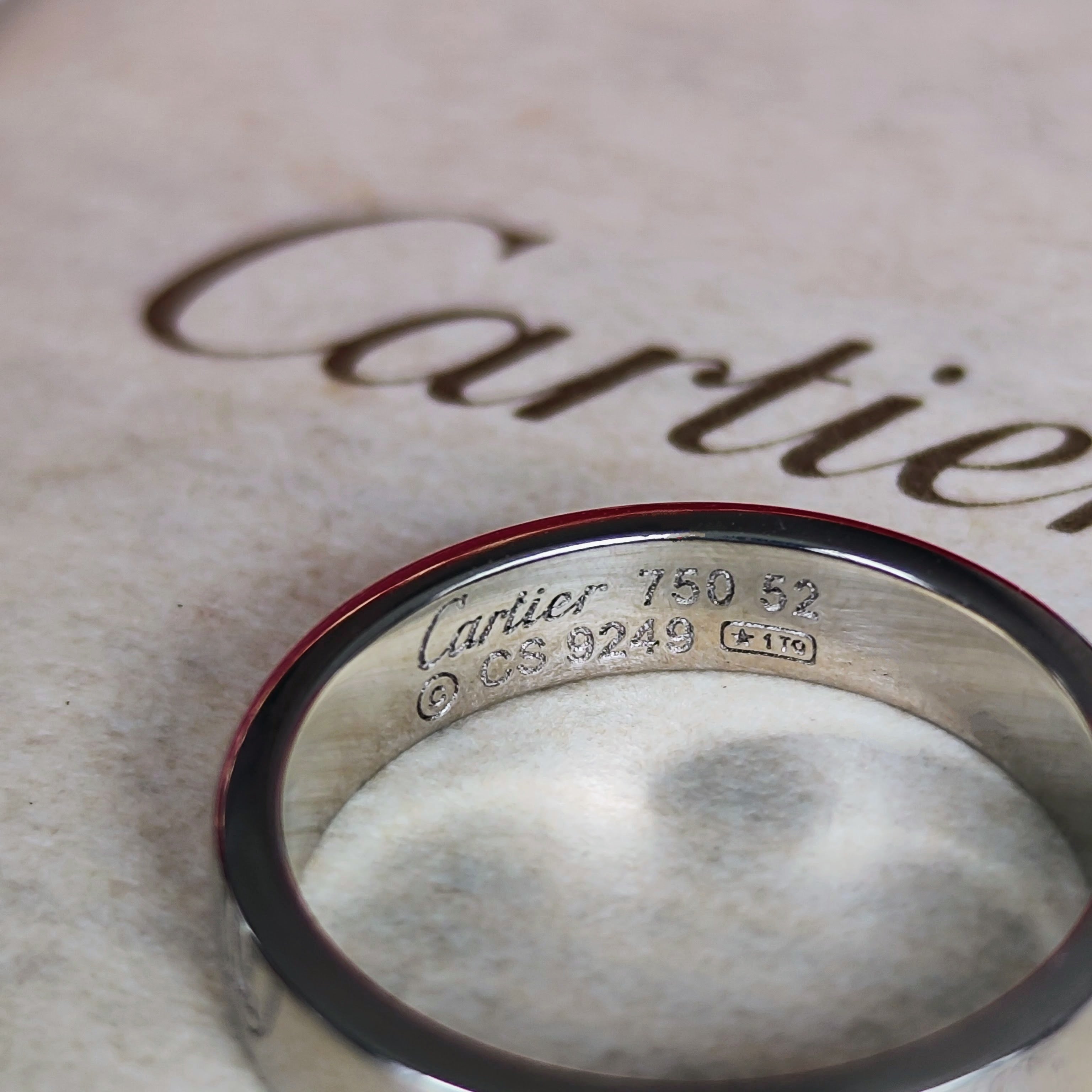 Cartier 廃盤】カルティエ ハッピーバースデー リング 18金WG 52