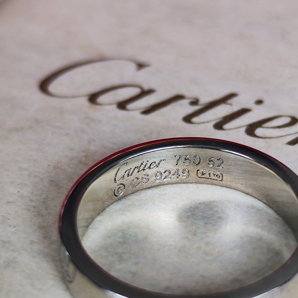 【Cartier 廃盤】カルティエ ハッピーバースデー リング 18金WG 52