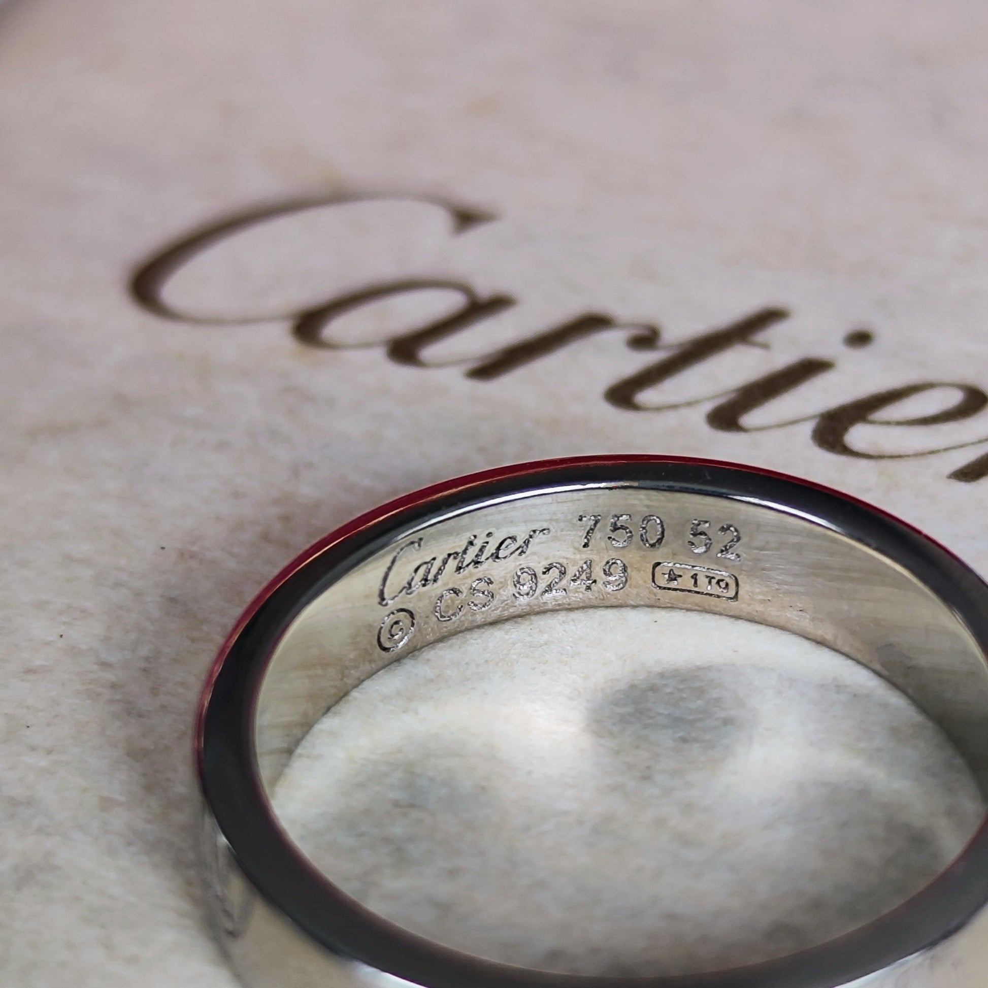 【Cartier 廃盤】カルティエ ハッピーバースデー リング 18金WG 52