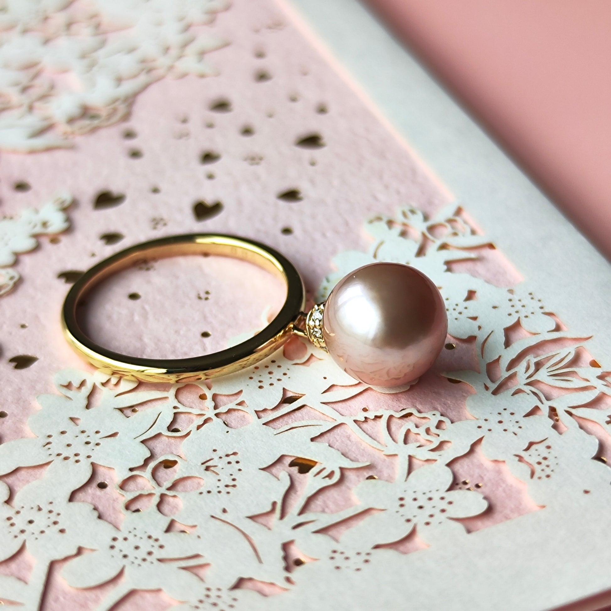 【さくらパール】花の宴 18金リング