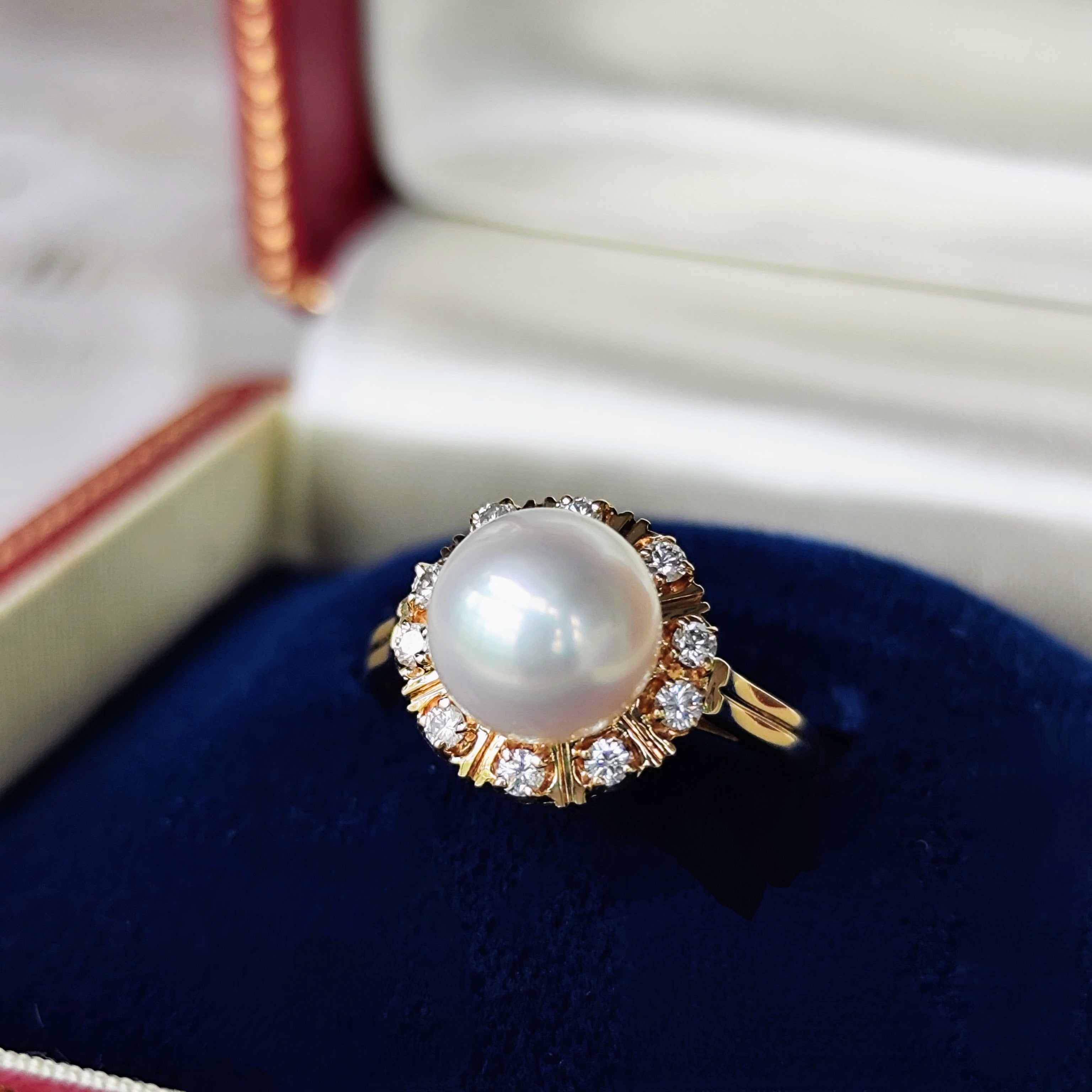 MIKIMOTO ミキモト あこや真珠 天然ダイヤモンド リング – Mico宝飾店