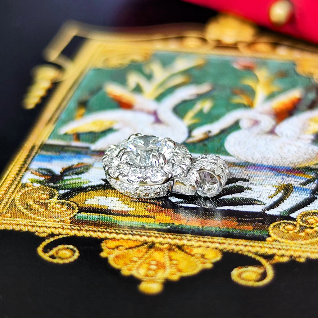 【インターナリーフローレス】天然ダイヤモンド 0.53ct プラチナ ペンダントトップ