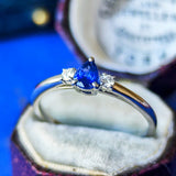 【ロイヤルブルー】天然サファイア 天然ダイヤモンド リング