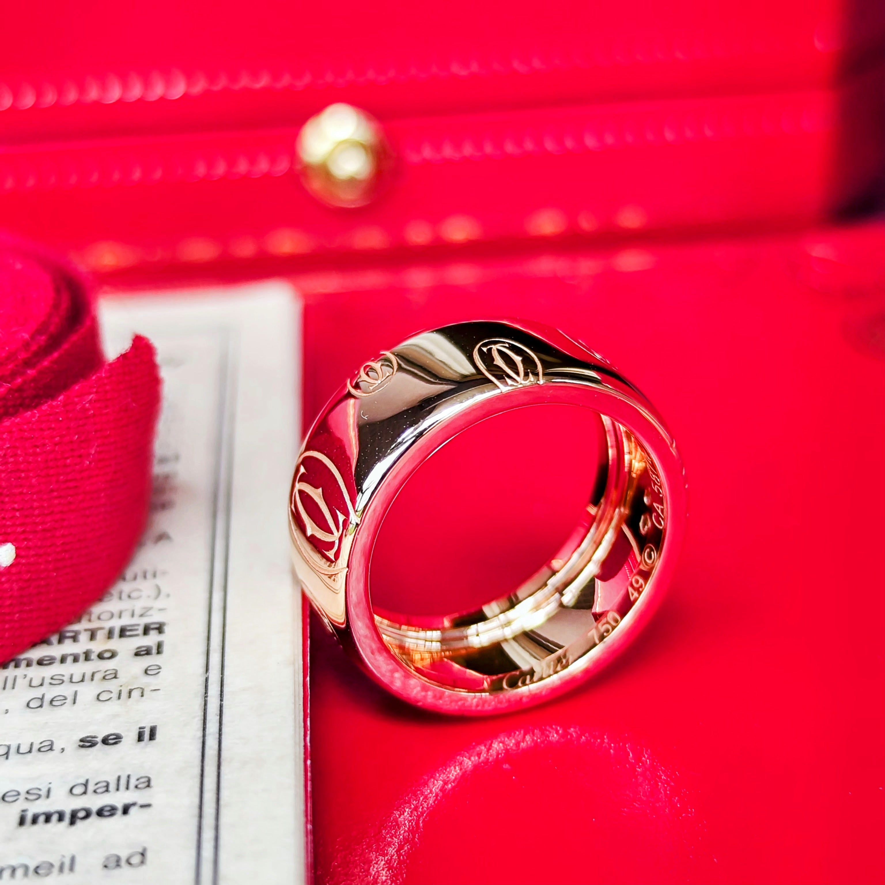 Cartier 廃盤】カルティエ ハッピーバースデー リング 18金PG 49