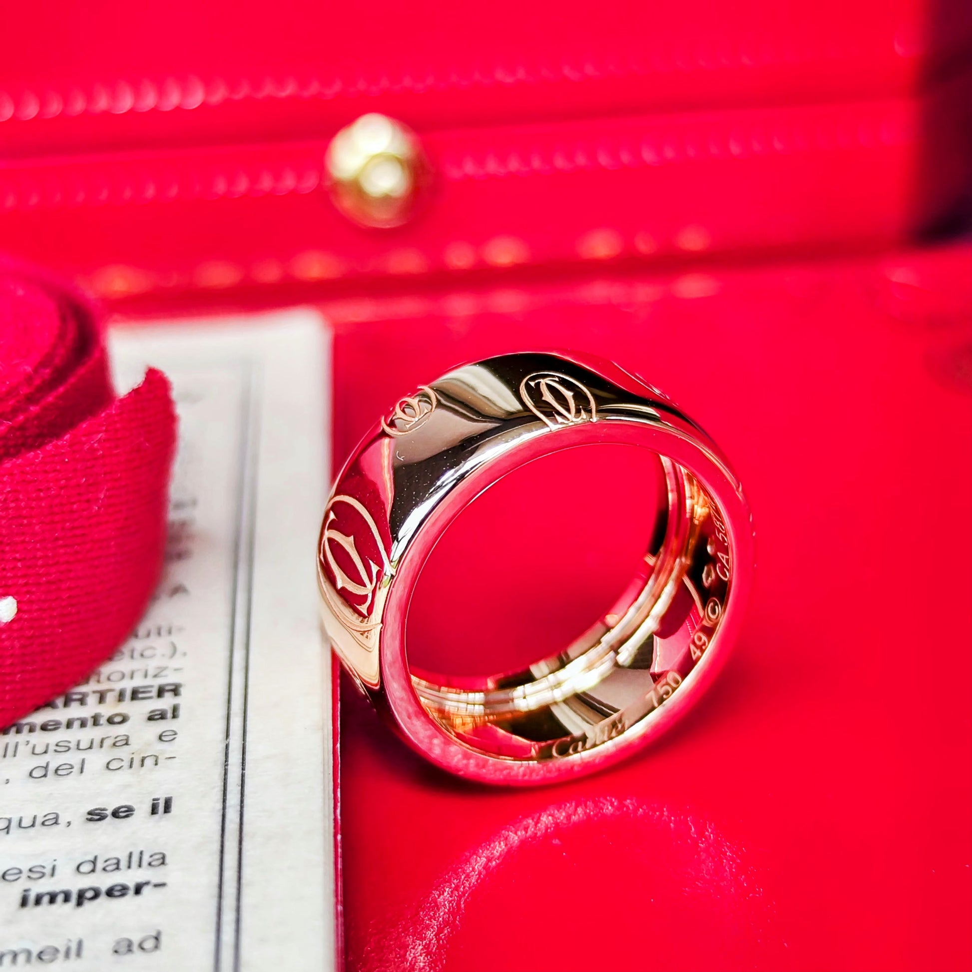 【Cartier 廃盤】カルティエ ハッピーバースデー リング 18金PG 49