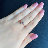 【ローズカット】天然ブラウンダイヤモンド リング