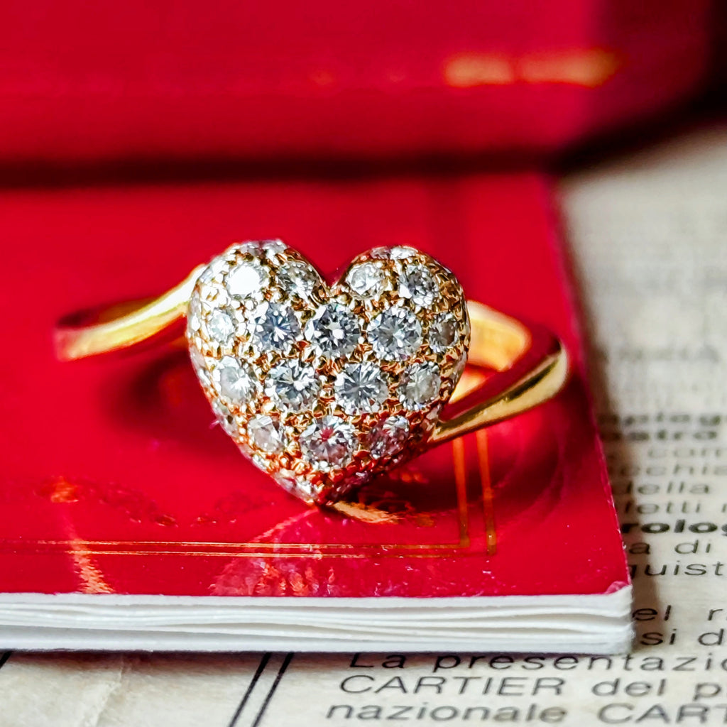 Cartier カルティエ ハートシェイプウィズ 18YG 51
