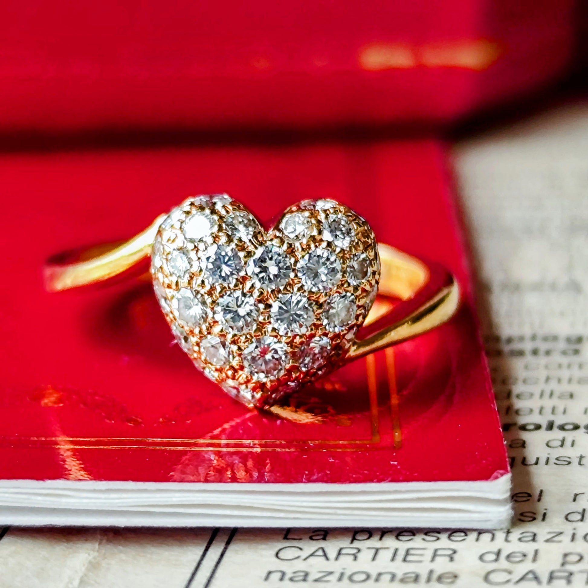 Cartier カルティエ ハートシェイプウィズ 18YG 51