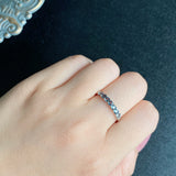 天然アレキサンドライト 0.45ct ハーフエタニティリング