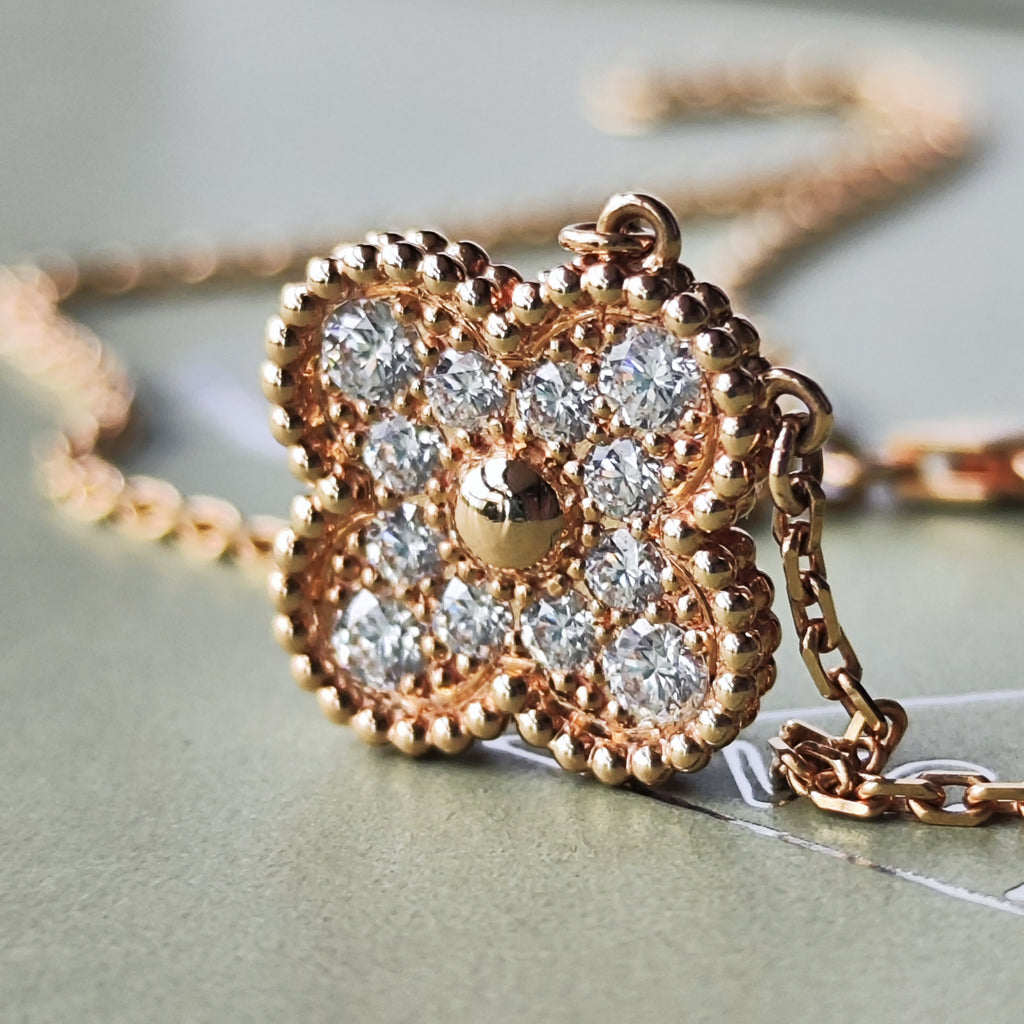Van Cleef & Arpels ヴァンクリーフ&アーペル ヴィンテージアルハンブラ ダイヤモンド ネックレス
