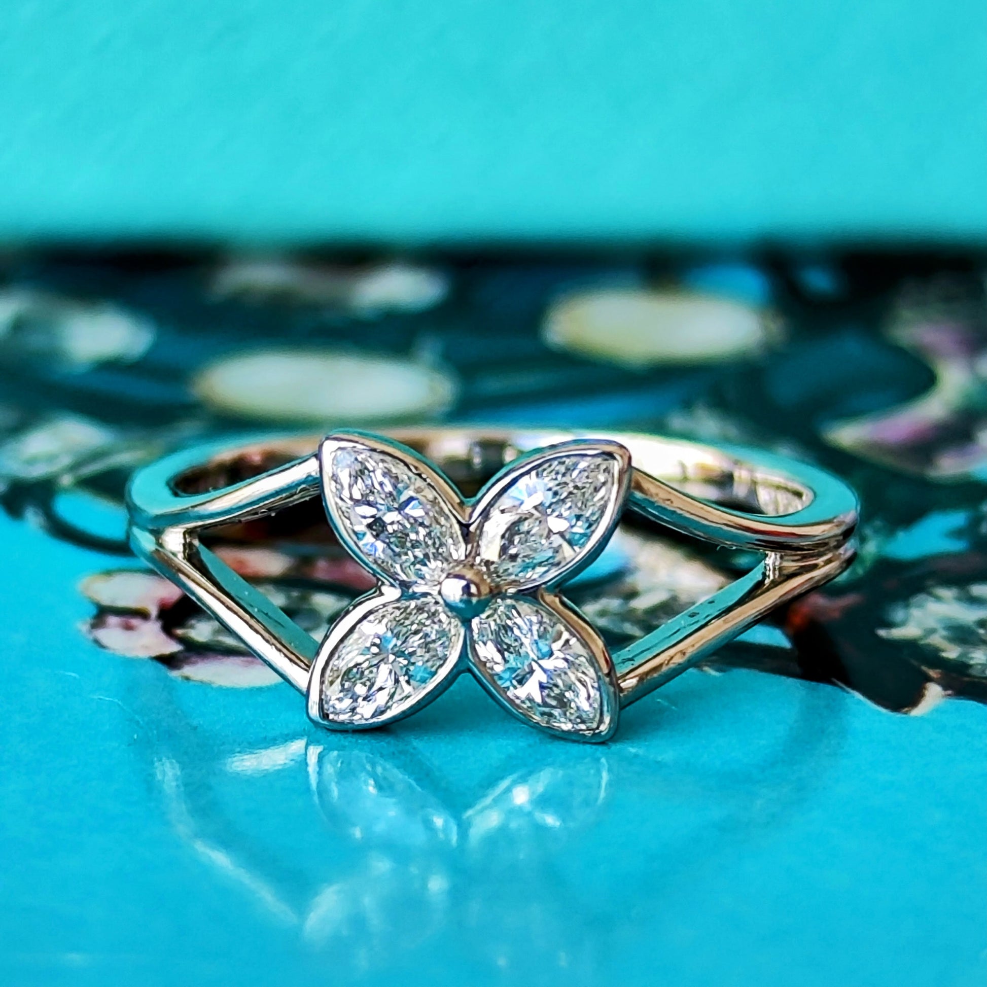 TIFFANY &Co ティファニー ビクトリア  フラワーリング