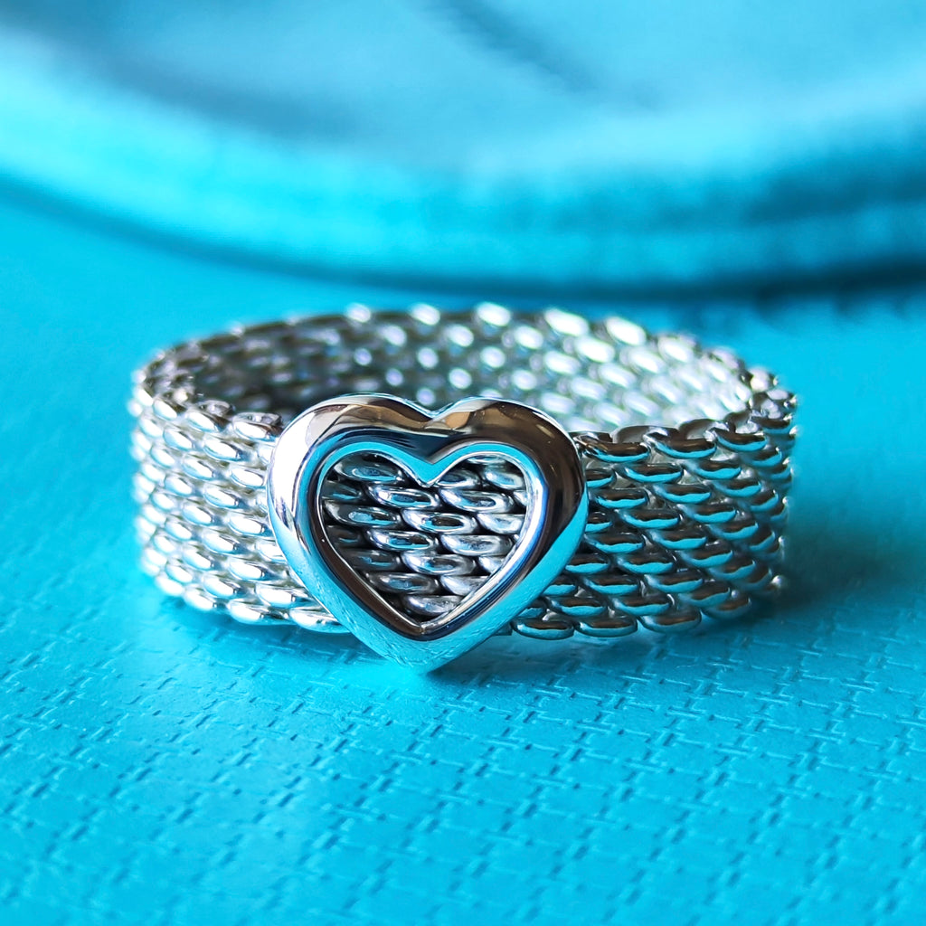 TIFFANY & CO. ティファニー サマセットリング ハートモチーフ SV 11号 リング