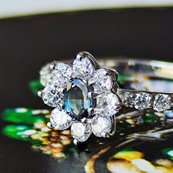 天然アレキサンドライト 天然ダイヤモンド リング – Mico宝飾店