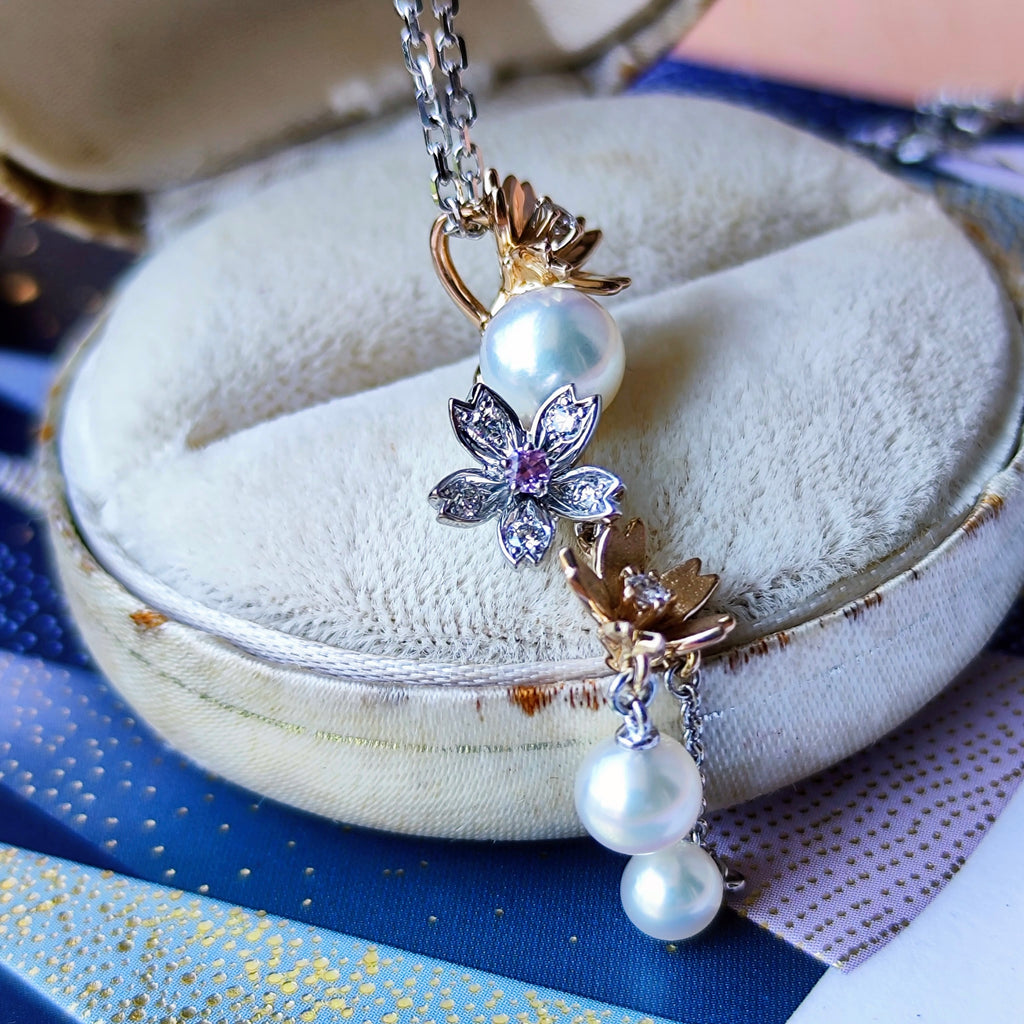 MIKIMOTO ミキモト ダイヤモンド リバーシブル ネックレス