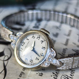 【OH済み】HAMILTON ハミルトン 1950年代 ダイヤモンド 手巻き腕時計