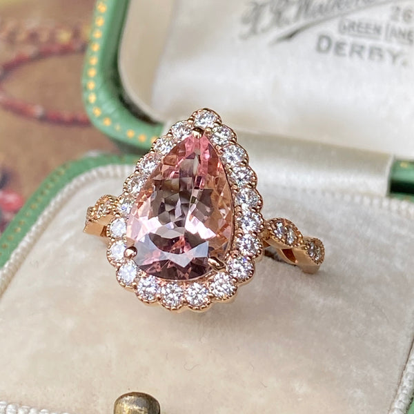 天然モルガナイト 2.416ct 天然ダイヤモンド 新品リング – Mico宝飾店