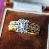 天然ダイヤモンド スタッキングリング