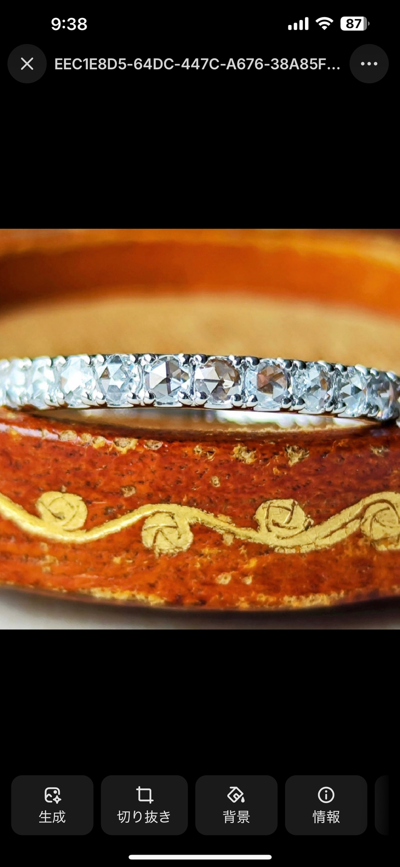 【ローズカット】天然ダイヤモンド プラチナリング