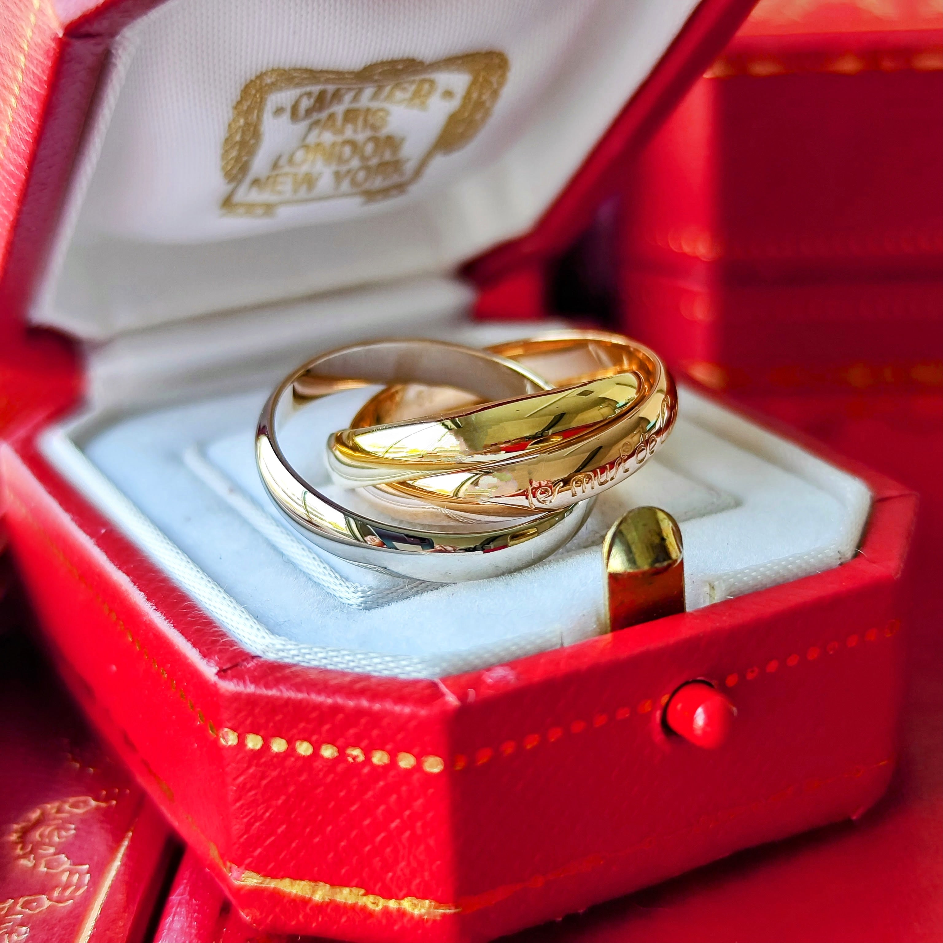 【Cartier】カルティエ トリニティ 3連リング#52 Cartier カルティエ トリニティ スリーカラーリング 52 – Mico宝飾店