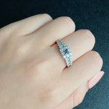 【再出品】天然アレキサンドライト プリンセスカット 天然ダイヤモンド リング