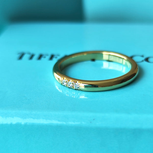 TIFFANY &Co ティファニー クラシックバンド ダイヤモンド リング