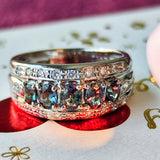 天然アレキサンドライト 0.71ct 天然ダイヤモンド リング