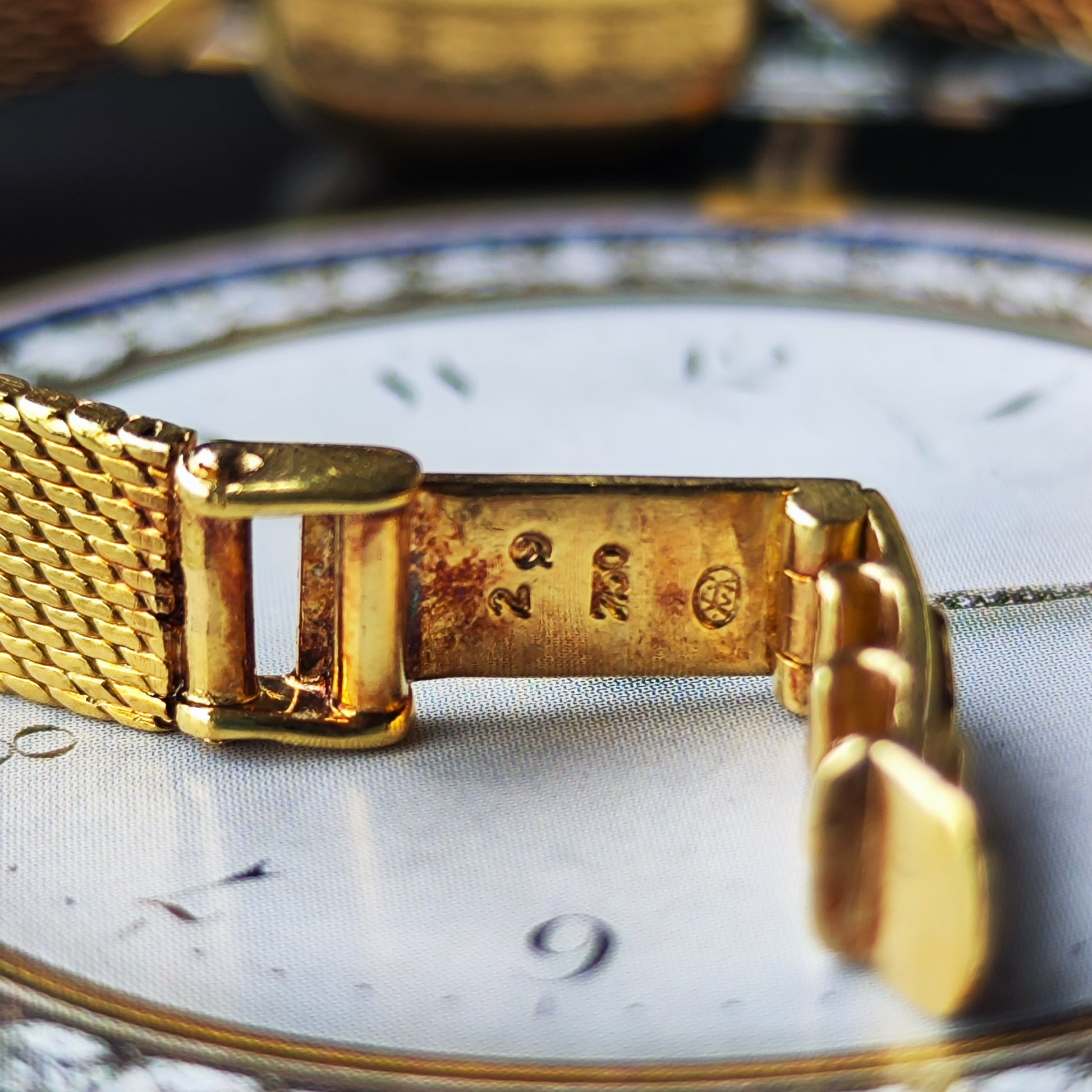 【OH済み】ROLEX ロレックスPRECISION プレシジョン 18金無垢 ダイヤモンド 手巻き腕時計