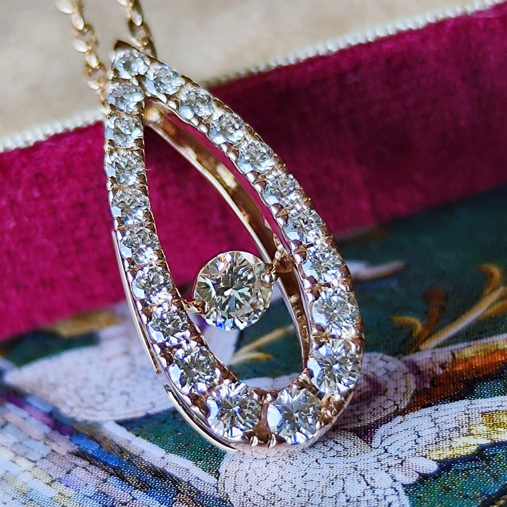 MIKIMOTO ミキモト トレモロ ダイヤモンド ネックレス
