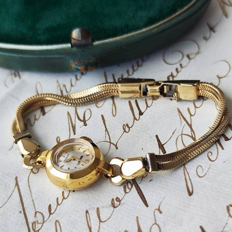 【OH済み】ROLEX ロレックス PRECISION プレシジョン 金無垢 手巻き腕時計