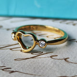 【オールドティファニー】TIFFANY&Co
ティファニー オープンハート ダイヤモンド リング