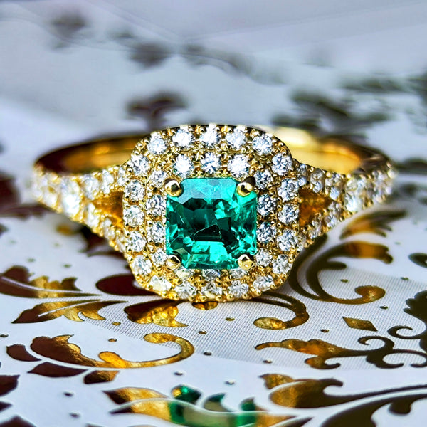 コロンビア産】天然エメラルド 天然ダイヤモンド リング – Mico宝飾店