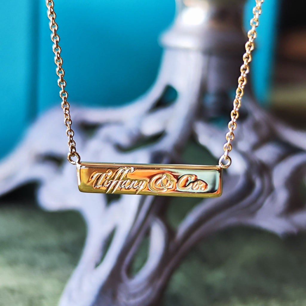 TIFFANY &Co ティファニー ノーツバー 18金YG ネックレス