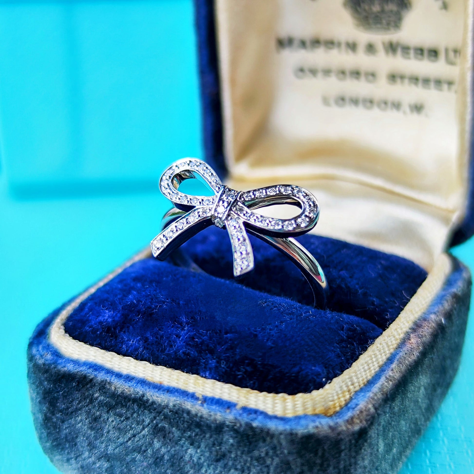 TIFFANY&Co ティファニー ボウ ダイヤモンド リボンリング