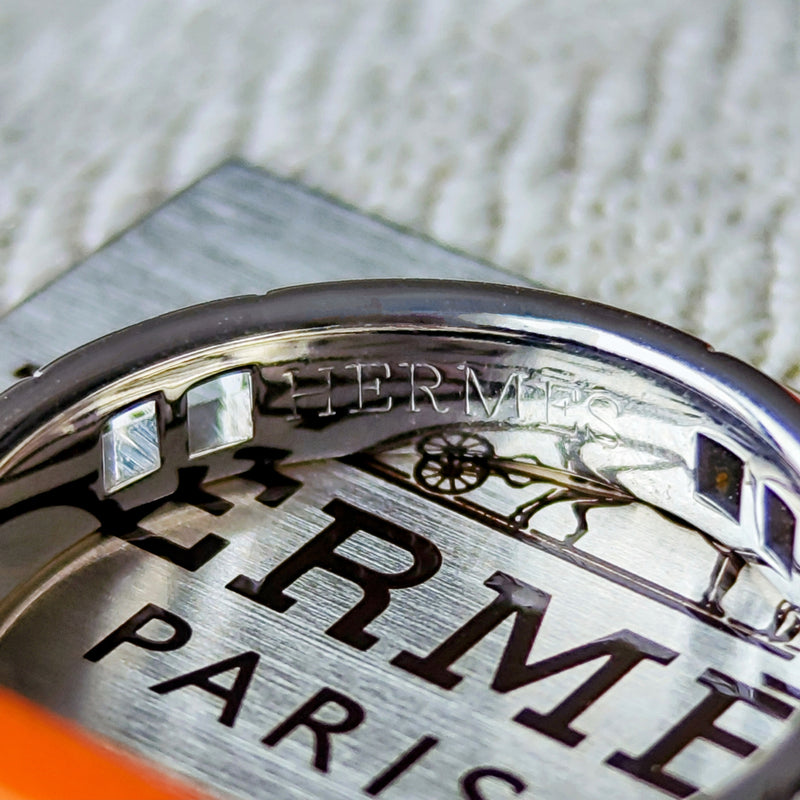 HERMES エルメス ヘラクレス ダイヤモンド 18金WG 6号