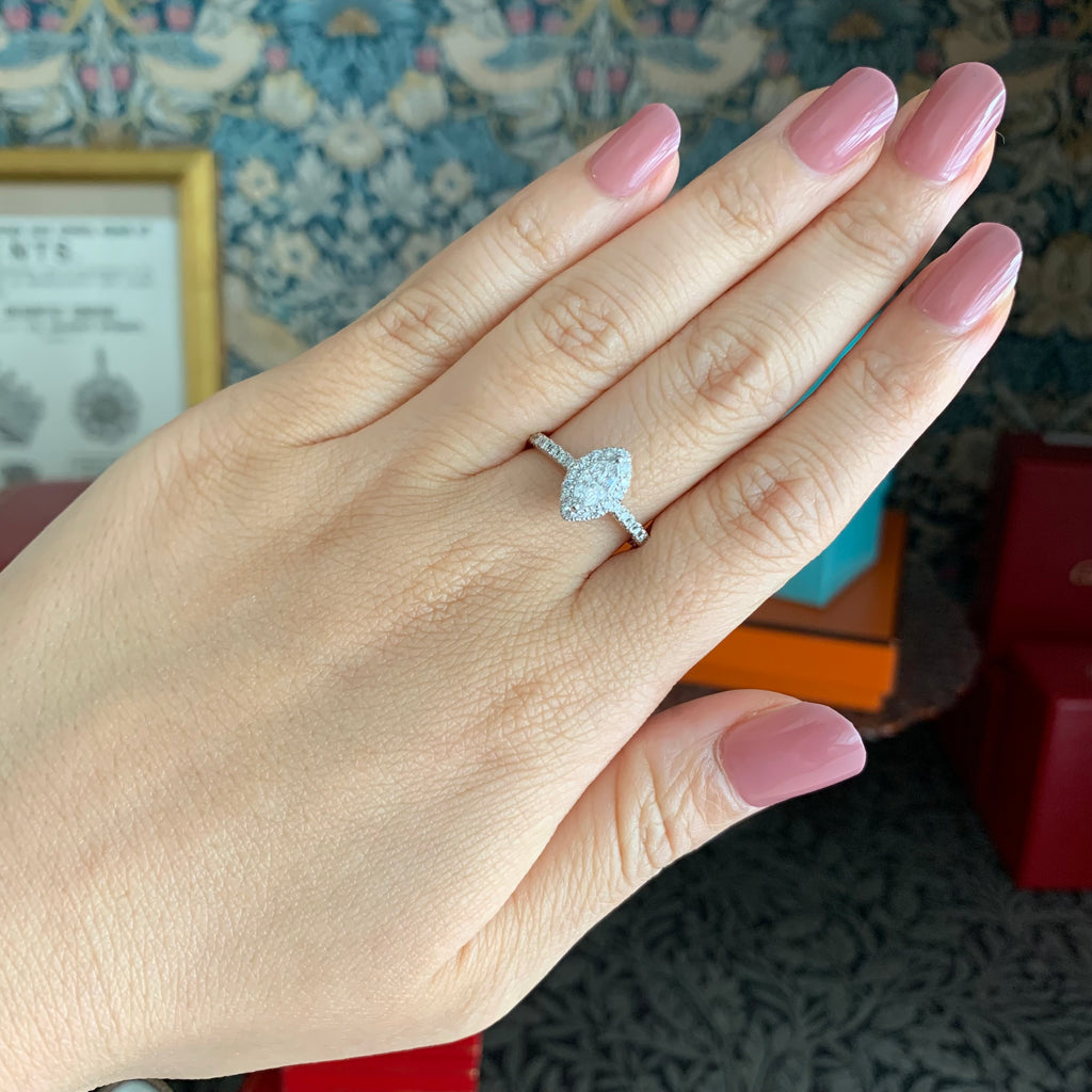 【最高級品質】天然ダイヤモンド0.31ct フローレス Dカラー マーキス GIA