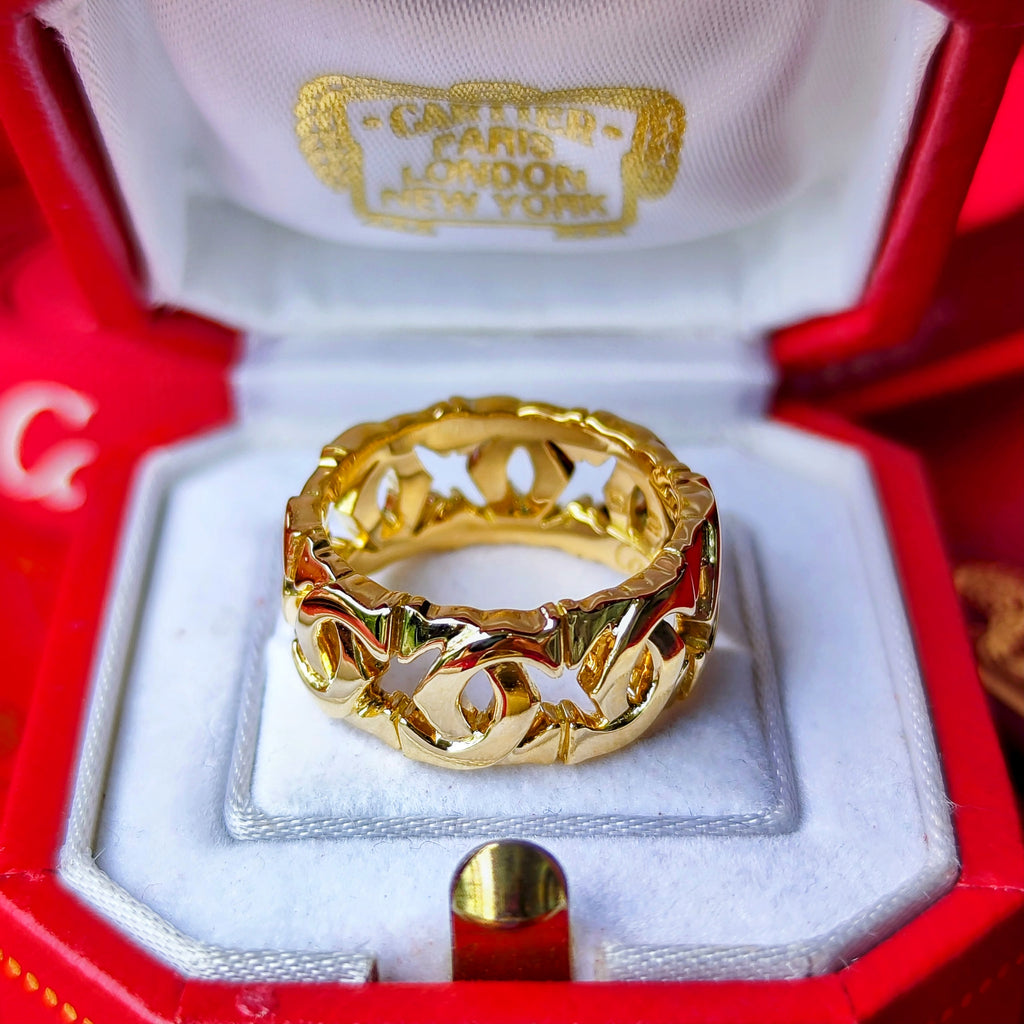 Cartier カルティエ アントルラセ 18金YG 52